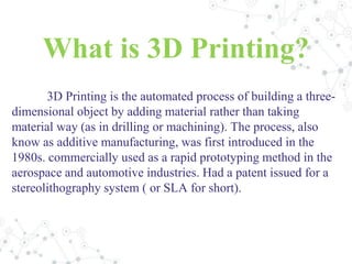 3D printing PPT | PPTX