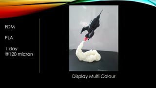 FDM
PLA
1 day
@120 micron
Display Multi Colour
 