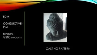 FDM
CONDUCTIVE-
PLA
8 hours
@200 microns
CASTING PATTERN
 