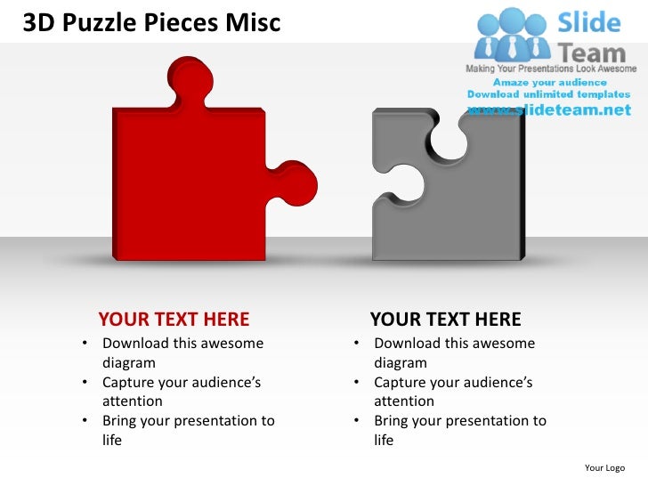 3d puzzle pieces misc powerpoint presentation slides ppt ...