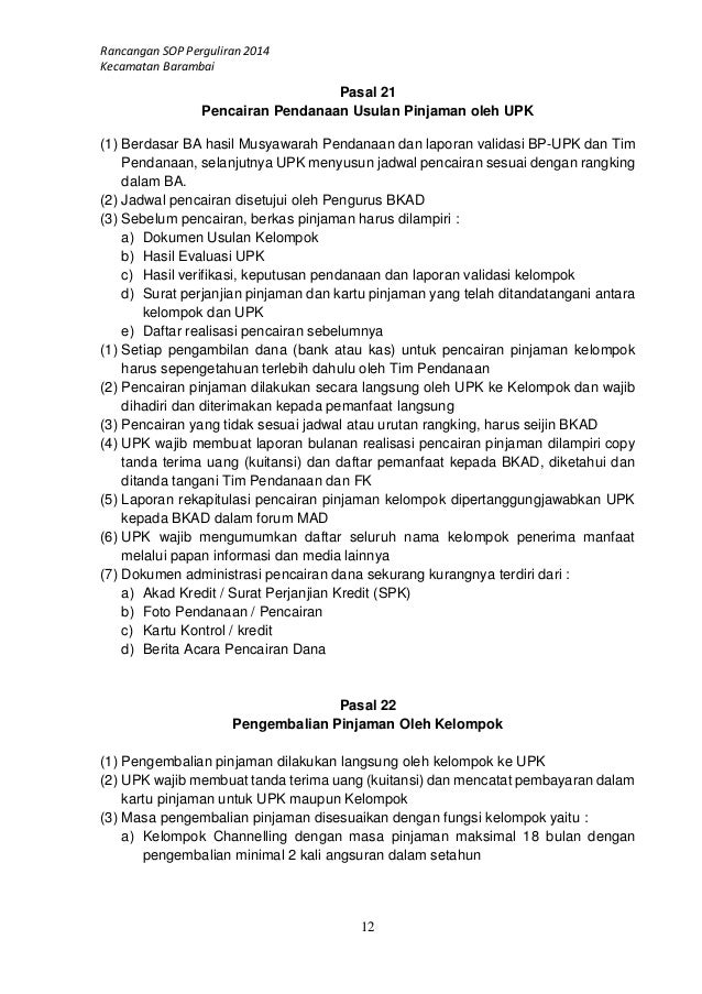 3 draft sop perguliran