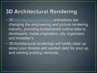 3D Rendering | 3D Architectural Rendering | 3D Render | PPTX