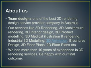 3D Rendering | 3D Architectural Rendering | 3D Render | PPTX