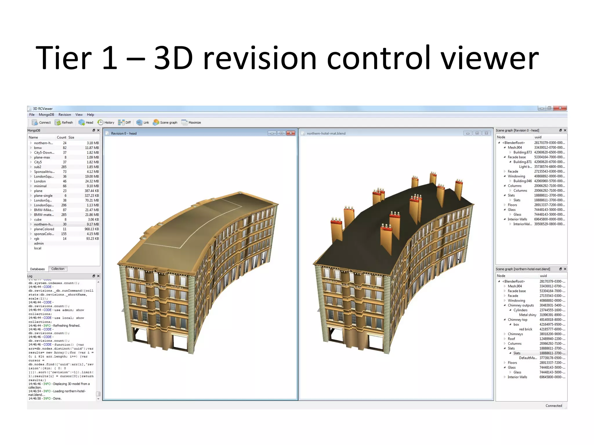 Tier 1 – 3D revision control viewer
 