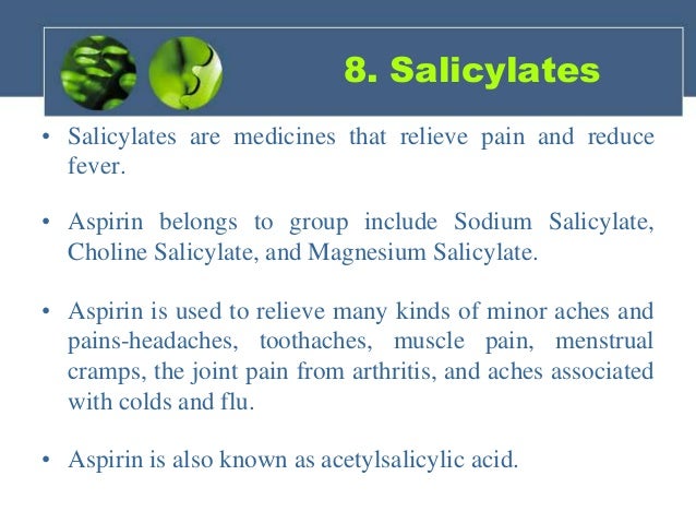 Classification of drugs