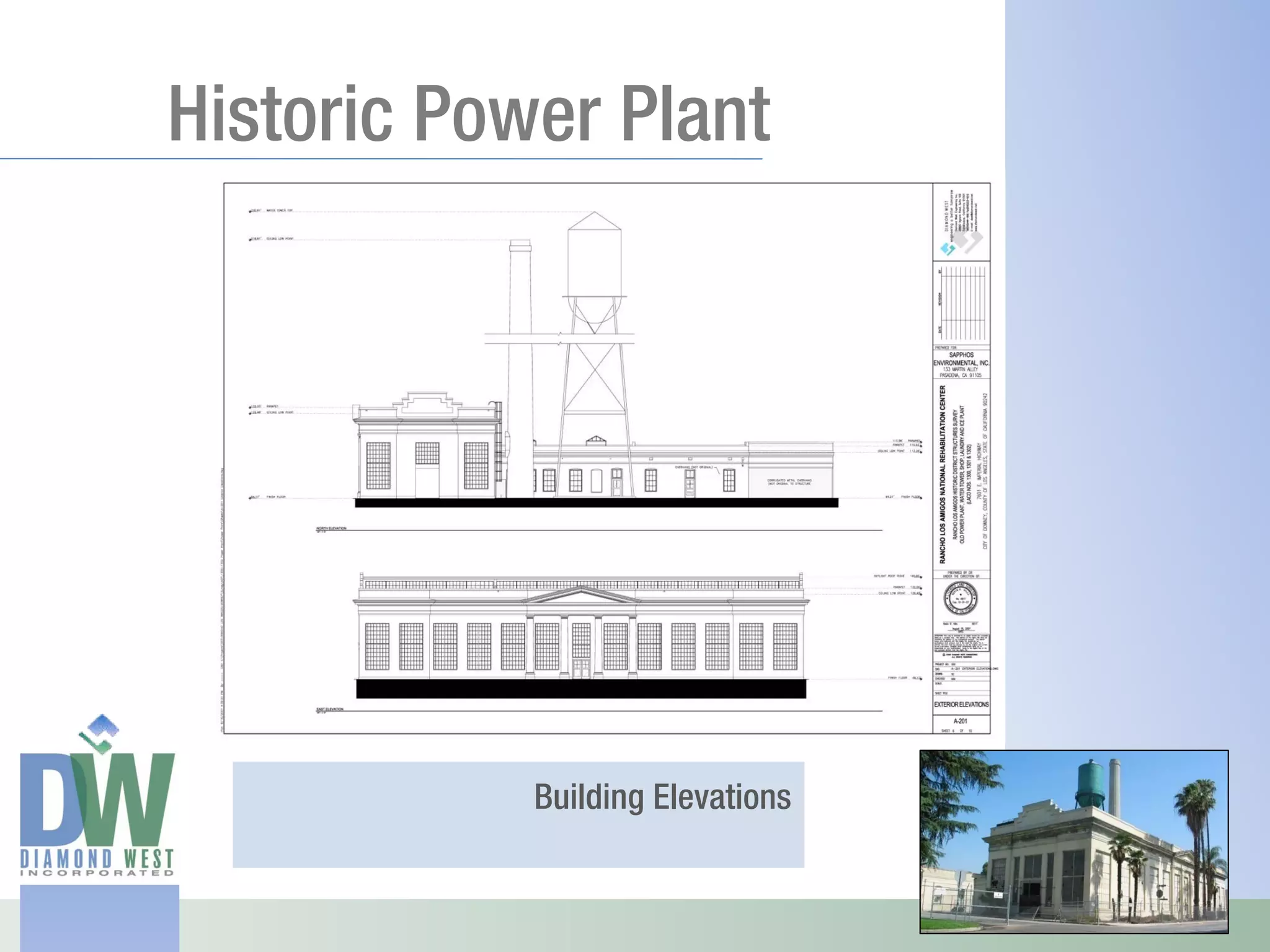 Historic Power Plant




            Building Elevations
 