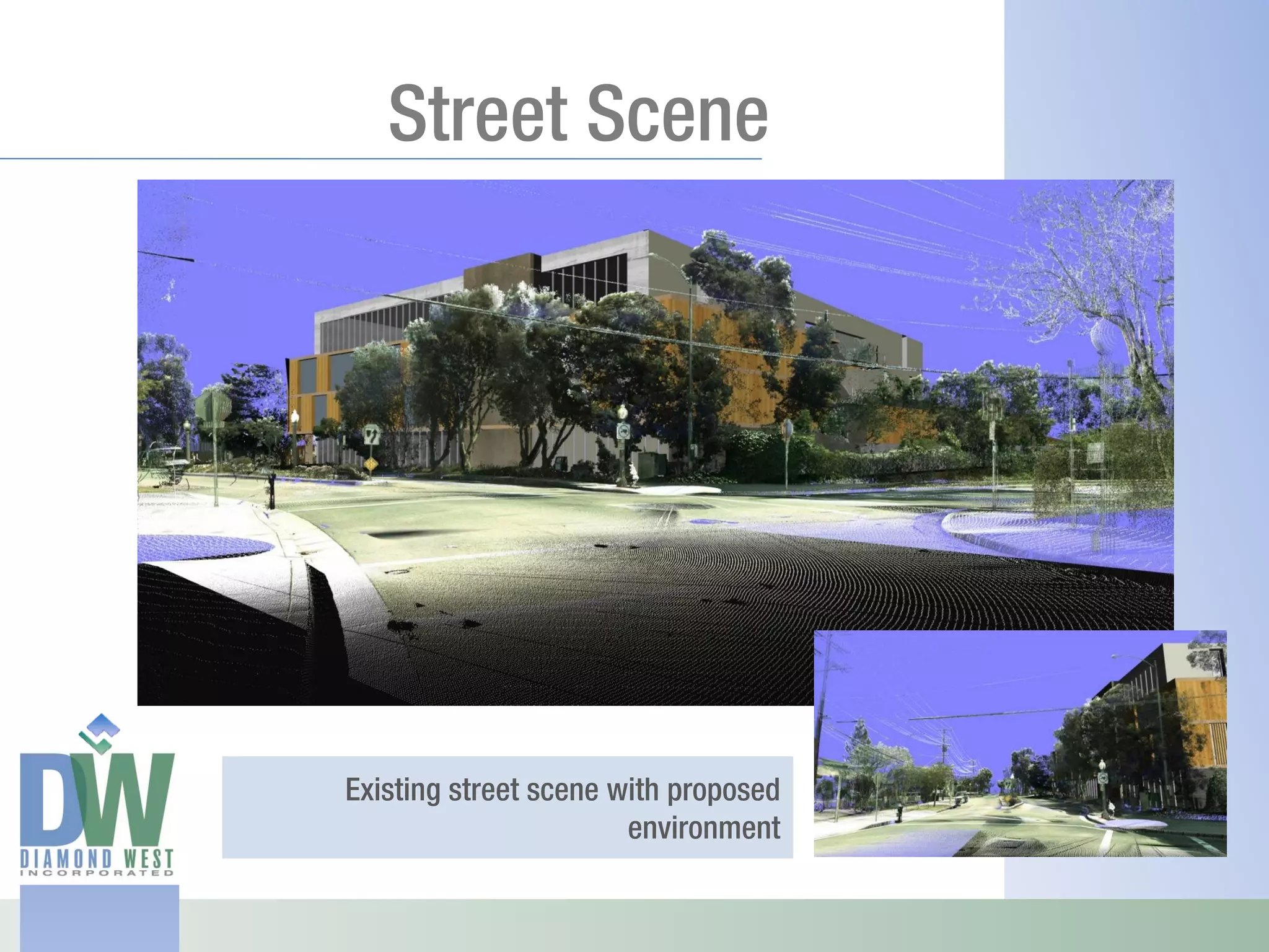 Street Scene




Existing street scene with proposed
                       environment
 