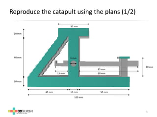Discover 3D printing and modeling creating your own catapult ! | PPTX