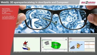 WebGL 3D sparepartscatalog in door2parts and Composer
 