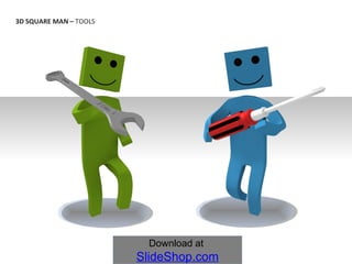 3D SQUARE MAN –  TOOLS 