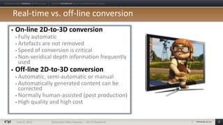2d to 3d conversion 2d to 3d conversion