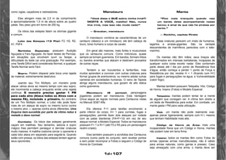 1d+107 
como vigias, caçadores e rastreadores. 
Eles atingem mais de 2,5 m de comprimento 
e aproximadamente 1,5 m de altura sobre as quatro 
patas. Seu peso gira em torno de 250 kg. 
Os lobos das estepes falam os idiomas gigante 
e comum. 
Lobo das Estepes (13 Pts): F2, H2, R2, 
A1, PdF4 
Sentidos Especiais: possuem Audição 
Aguçada e Faro Aguçado. Ao fazer testes de Perícias, 
em situações que envolvem ouvir ou farejar, a 
dificuldade do teste cai uma graduação. Por exemplo, 
uma Tarefa Difícil será considerada Normal, e qualquer 
Tarefa Normal será Fácil. 
Sopro: Podem disparar pela boca uma rajada 
de material, extremamente destrutivo. 
usando seu Tiro Múltiplo, um monstro pode 
atacar vários alvos ao mesmo tempo com seu sopro; 
ele movimenta a cabeça enquanto emite uma rajada 
contínua. O monstro precisa gastar 1 PM 
para cada alvo (Ataca todos os Alvos com a 
mesma FA), incluindo o primeiro. Ao contrário 
de um Tiro Múltiplo normal, o Lobo não pode fazer 
mais de um ataque de sopro no mesmo turno contra 
o mesmo alvo — apenas contra alvos diferentes. Uma 
Esquiva bem-sucedida por parte da vítima reduz à 
metade o dano normal. 
Combate: Os lobos das estepes geralmente 
caçam em matilhas. Seu tamanho, astúcia e sopro 
mágico lhes permitem perseguir e derrotar criaturas 
muito maiores. A matilha costuma cercar o oponente e 
cada lobo ataca em separado para esgotá-la. Quando 
estão com pressa, os lobos das estepes tentam agarrar 
seus oponentes. 
Manotauro 
“Você disse o QUÊ sobre minha irmã?! 
MORTE A VOCÊ, maldito! Não, nunca 
tive irmã, mas isso não muda nada!” 
— Gravatar, manotauro 
O manotauro combina as características de um 
centauro clássico e um minotauro; ele tem cabeça de 
touro, torso humano e corpo de cavalo. 
Em geral são maiores, mais fortes e musculosos 
que os centauros comuns. Como indivíduos, quase 
sempre se tornam guerreiros. Em bandos, formam tribos 
ou bandos errantes que atacam e destroem povoados 
de outras raças. 
Tendem a ser truculentos e fanfarrões, mas 
muitos aprendem a conviver com outras criaturas para 
formar grupos de aventureiros, ou mesmo adotar outras 
carreiras em sociedades humanas. O reino de Tapista 
abriga alguns manotauros, que gozam de alto status 
como guerreiros. 
Manotauro (2 pontos): personagens 
jogadores podem ser manotauros. Esta Vantagem 
Única segue as regras normais para Centauros vistas 
no Manual 3D&T Alfa. 
Ela oferece F+1 para tarefas envolvendo a 
parte inferior do corpo; H+ 1 para corridas, fugas e 
perseguições; permite fazer dois ataques por rodada 
com as patas dianteiras (FA=F+1d) em vez de seu 
ataque normal; e Modelo Especial. Todos os manotauros 
possuem F+ 1 e R+1 (até F5 e R5 para um personagem 
recém-criado). 
Eles também possuem a acrofobia dos Centauros 
comuns (como parte do conjunto, sem receber pontos 
e sem poder recomprar a Fobia) e seguem o Código de 
Honra do Combate. 
Manta 
“Fico mais tranquilo quando vejo 
um bando deles acompanhando nosso 
barco; é sinal de que não há piratas por 
perto.” 
— Ronkiho, capitao Pirata 
Estas criaturas parecem um misto de humanos, 
lagartos e arraias-gigantes. São na verdade 
descendentes de mamíferos parecidos com o leão-marinho. 
Os mantas não têm mãos; seus braços são 
transformados em imensas barbatanas, incapazes de 
qualquer outra coisa exceto nadar. Eles contornam 
parte desse até l dia por ponto de Resistência fora 
d’água, então começa a perder 1 ponto de Força e 
Resistência por dia; recebe H + 1 (ficando com H1) 
para fugas e perseguições na água; e Vulnerabilidade 
(calor/ fogo). 
Mantas também possuem Telepatia, Vôo, Código 
de Honra, Insano (Fobia) e Modelo Especial. 
Telepatia: mantas podem tentar ler a mente 
de alguém que consigam ver. A vítima tem direito a 
um teste de Resistência para evitar. Em combate, um 
manta gasta l PM para cada utilização. 
Voô: um manta não pode realmente voar, 
apenas planar ligeiramente, sempre com H l, mesmo 
que tenham Habilidade mais alta. 
Código de Honra de Área: mais uma 
incapacidade física que um Código e Honra, mantas 
não podem lutar em terra firme. 
Insano: todos os mantas têm como Fobia de 
armas (apenas armas manufaturadas; não é válido 
para armas naturais, como garras e presas). Caso 
seja ameaçado com uma arma, o manta deve ser 
 