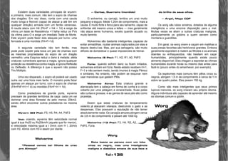 1d+135 
Existem duas variedades principais de wyvern: 
a primeira, mais comum, não tem o sopro de chamas 
dos dragões. Em vez disso, conta com uma cauda 
muito longa e flexível (capaz de atacar a até 6m em 
qualquer direção) armada com um ferrão venenoso. 
A cauda ataca com H4 (FA=F + H4 + 1d) e exige da 
vítima um teste de Resistência +1 falha reduz os PVs 
da vítima para O e exige um imediato Teste de Morte. 
Este wyvern pode fazer dois ataques por turno: uma 
ferroada e uma mordida (FA=F+1d). 
A segunda variedade não tem ferrão, mas 
pode pode expelir pela boca um jato de chamas com 
as mesmas propriedades do sopro de um dragão 
vermelho: uma Esquiva reduz o dano à metade, afeta 
criaturas vulneráveis apenas a magia, ignora qualquer 
proteção ou resistência contra magia, e ignora Reflexão 
ou Deflexão. A diferença é que o wyvern não possui 
Tiro Múltiplo. 
Uma vez disparado, o sopro só poderá ser usado 
outra vez uma hora mais tarde. O monstro pode fazer 
apenas um ataque por turno, com o sopro de chamas 
(FA=PdF+H +1 d) ou mordida (FA=F+H + 1d). 
Como predadores de grande porte, wyverns 
precisam de grandes territórios de caça: cada um vai 
dominar uma área florestal de pelo menos 20km2, 
sendo difícil encontrar outros predadores na mesma 
área. 
Wyvern (23 Pts): F5, H5, R4, A4, PdF3 
Voô: voando, wyverns têm velocidade normal 
igual à sua Hx20 ou Rx20km/h (aquele que for menor), 
e velocidade máxima igual a l Om/s com H l, 20m/s 
com H2, 40m/s com H3 e assim por diante. 
Wolverine 
“Pessoal vamos ter filhote de urso 
pro Almoço” 
— Cortez, Guerreiro (mordido) 
O wolverine, ou carcajú, lembra um urso muito 
pequeno e esguio. Mede 1,20m de comprimento, mais a 
cauda. É muito forte e feroz para seu tamanho, capaz de 
enfrentar até mesmo ursos e leões — mas geralmente 
não ataca seres humanos, exceto quando acuado ou 
muito faminto. 
Wolverines são bastante inteligentes, capazes de 
evitar armadilhas, roubar animais capturados por elas e 
depois destruí-las. Mas, por sua selvageria, são muito 
difíceis de domesticar e quase impossíveis de treinar. 
Wolverine (5 Pts): F1, H2, R1, A0, PdF0 
Fúria: quando sofrem dano ou ficam irritados, 
wolverines entram em fúria. Neste estado recebem H+1, 
F+1 e não sentem medo, sendo imunes à magia Pânico 
e similares. No entanto, não podem se esquivar nem 
usar manobras que gastem PMs. 
Wolverine Atroz: Esta criatura grande e 
atarracada tem a cabeça em forma de cunha e o corpo 
coberto por uma pelagem e emaranhada. Suas patas 
são curtas e grossas, e as garras de seus pés são como 
picaretas. 
Dizem que estas criaturas de temperamento 
violento já atacaram vilarejos, destruindo o gado e as 
despensas. Elas possuem a reputação de não temer 
absolutamente nada. Os carcajús atrozes atingem cerca 
de 3,6 m de comprimento e pesam até 1000 kg. 
Wolverine (13 Pts): F3, H4, R2, A2, 
PdF0, Fúria 
Worg 
Esta besta se parece com um lobo 
cinza ou negro, mas uma inteligência 
maligna e diabólica emana de sua face e 
do brilho de seus olhos. 
— Argel, Mago CDF 
Os worg são lobos sinistros, dotados de alguma 
inteligência e uma enorme disposição para o mal. 
Muitas vezes se aliam a outras criaturas malignas, 
particularmente os goblins a quem servem como 
montaria e guardiões. 
Em geral, os worg vivem e caçam em matilhas e 
suas presas favoritas são herbívoros grandes. Embora 
geralmente espreitem e matem ao filhotes e os animais 
doentes ou enfraquecidos, não hesitam em caçar 
humanóides, principalmente quando existe pouco 
alimento disponível. Eles chegam a espreitar as vítimas 
humanóides durante horas ou mesmo dias antes para 
fazê-lo (pouco antes do amanhecer, por exemplo). 
Os espécimes mais comuns têm pêlos cinza ou 
negros, atingem 1,5 m de comprimento e cerca de 1 m 
sobre as quatro patas. Eles pesam 150 kg. 
Como são mais inteligentes que seus primos 
lupinos menores, os worg criaram seu próprio idioma. 
Alguns indivíduos são capazes de aprender até mesmo 
os idiomas comum e goblin. 
Worg 
 