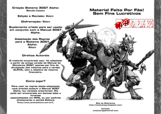 Non Plus RPG: Baralho de Monstros do Manual dos Monstros Alpha
