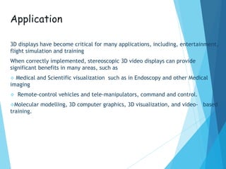 3D Display Technology | PPTX