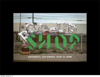 Monday, January 6, 14

 