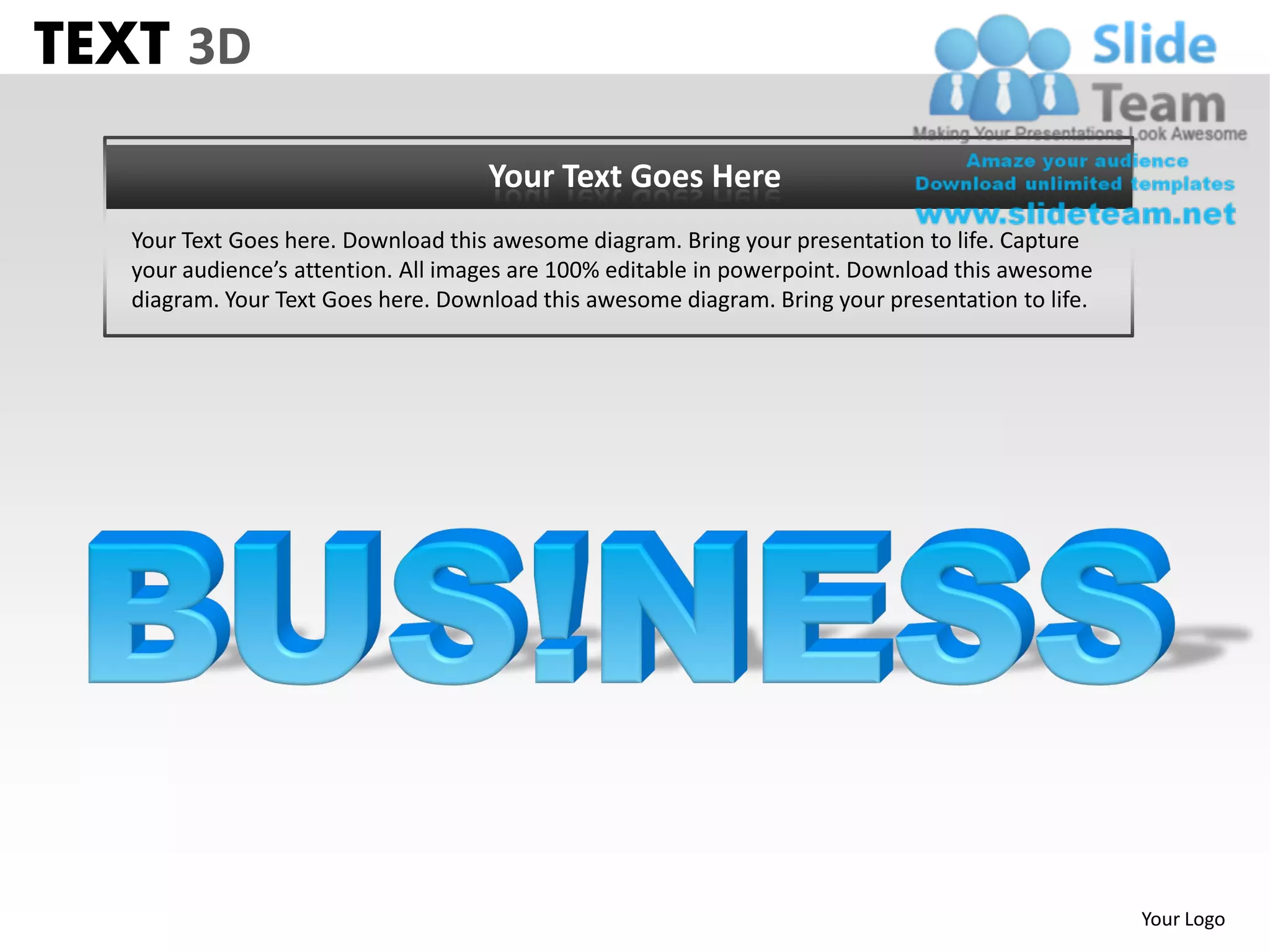 3d text powerpoint slides ppt templates PPT
