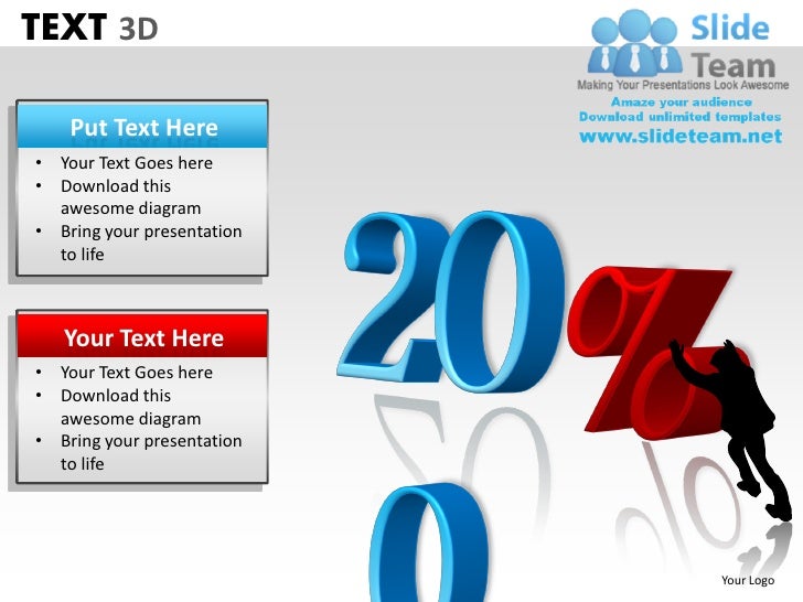 3d text powerpoint slides ppt templates