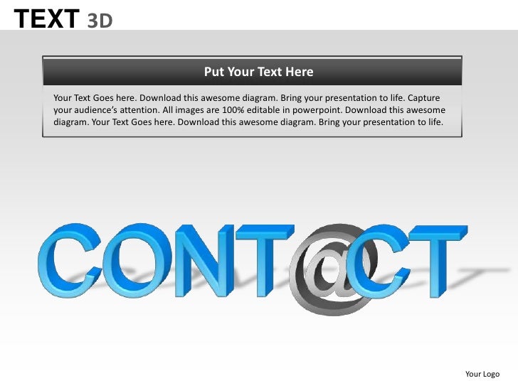 3d text powerpoint templates
