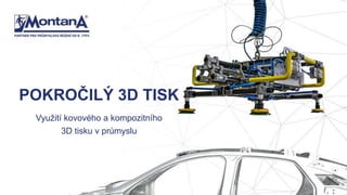 POKROČILÝ 3D TISK
Využití kovového a kompozitního
3D tisku v průmyslu
 