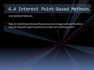 3d tracking : chapter4 natural features, model-based tracking | PPTX