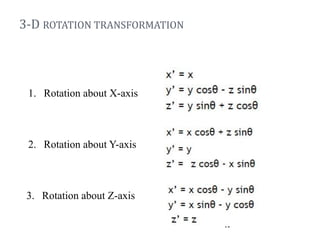 3D Transformation | PDF