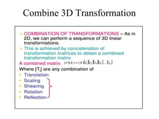 3 d transformations | PPT