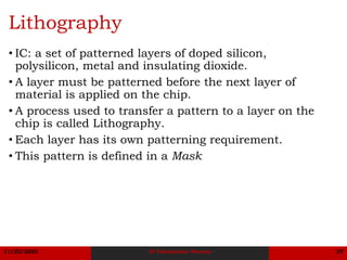 IC Fabrication Flow (Designer's Perspective) | PDF