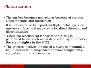 IC Fabrication Flow (Designer's Perspective) | PDF