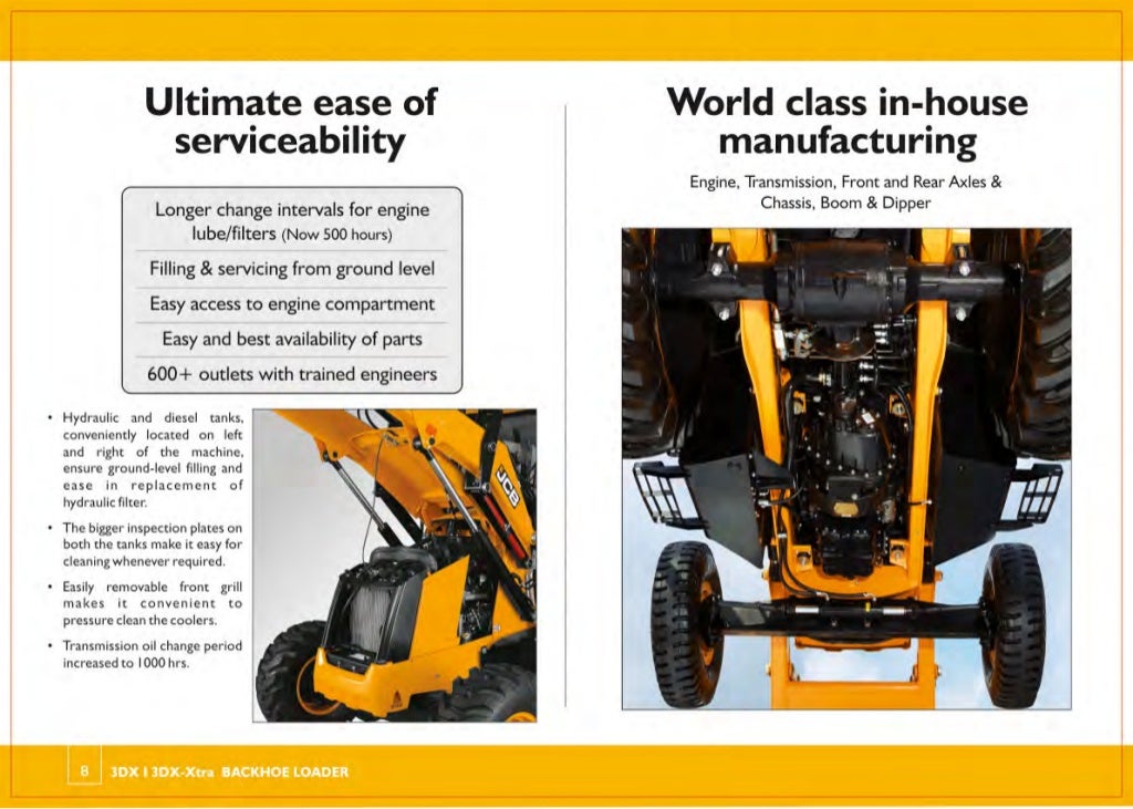 JCB 3DX xtra Backhoe Loader Brochure