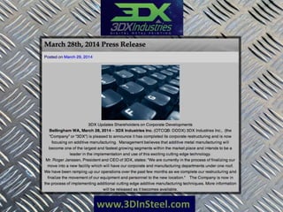 www.3DInSteel.com
 