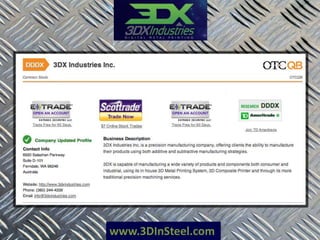 www.3DInSteel.com
 