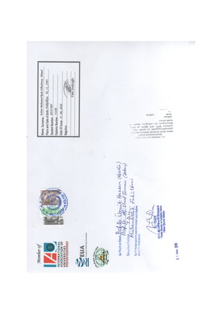 Certificate and transcript