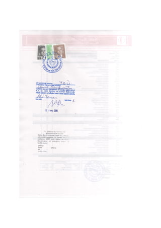 Certificate and transcript