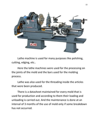 Lathe Machine Lab Report.pdf Industrial Training Report | DOC