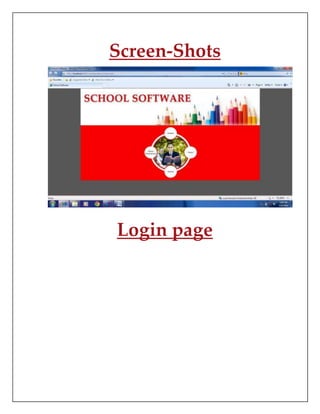 Screen-Shots
Login page
 