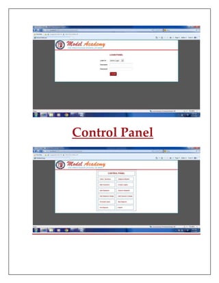 Control Panel
 
