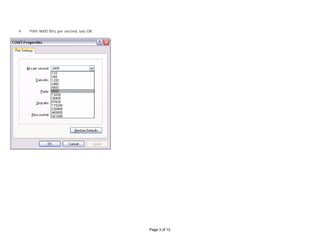 # Pilih 9600 Bits per second, lalu OK
Page 3 of 12
 