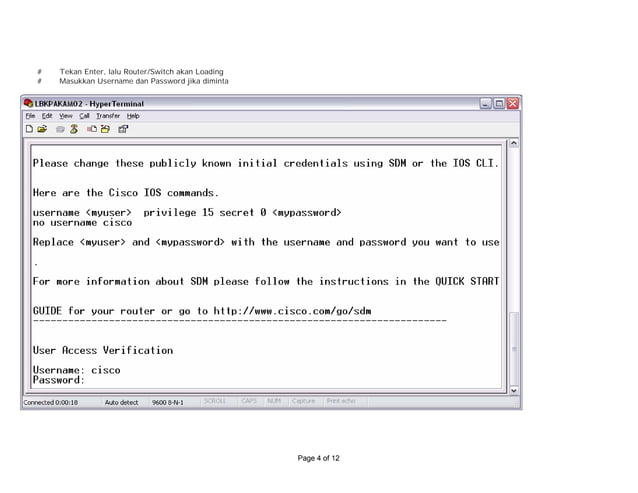 Panduan Config Router | PPT