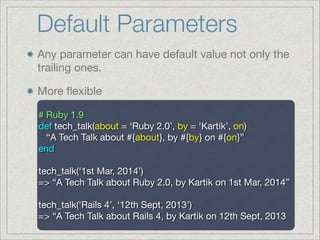 What's new in Ruby 2.0 | PDF