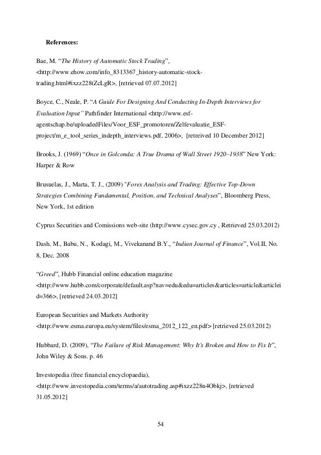 Fundamental vs technical analysis thesis