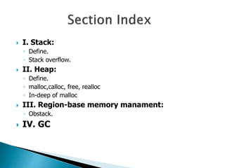 Memory manament in C | PPTX
