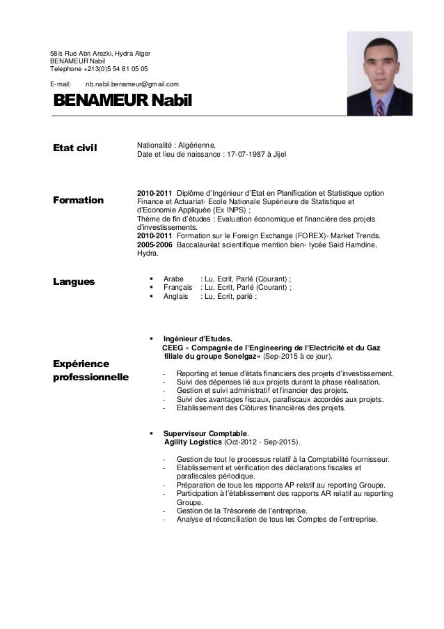 Cv Benameur Nabil - benameur nabil etat civil nationalite algerienne date et lieu de naissance 17