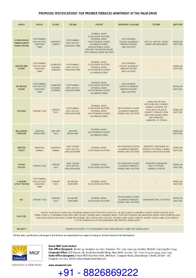 8826869222 Emaar MGF Palm Drive Golf Course Extension Road Gurgaon