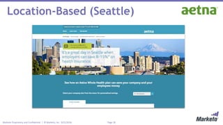 Page 18Marketo Proprietary and Confidential | © Marketo, Inc. 9/21/2016
Location-Based (Seattle)
 