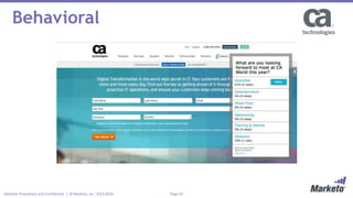 Page 24Marketo Proprietary and Confidential | © Marketo, Inc. 9/21/2016
Behavioral
 