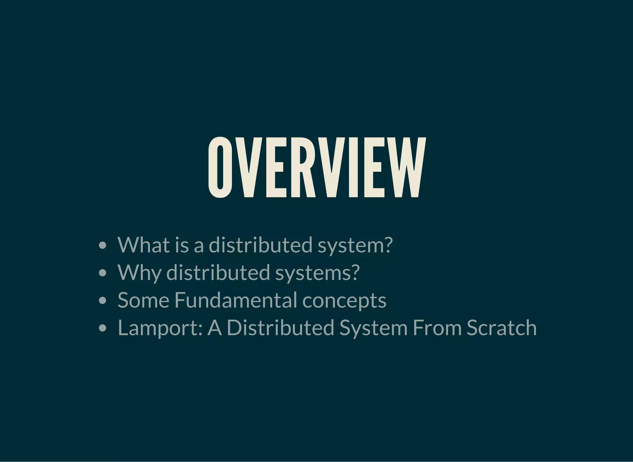 Building a Distributed System, The Basics | PPT
