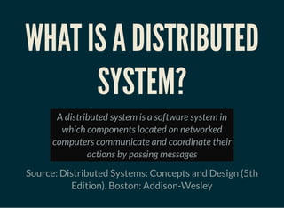 Building a Distributed System, The Basics | PDF