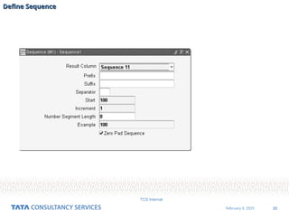 22
February 4, 2025
TCS Internal
Define Sequence
Define Sequence
 