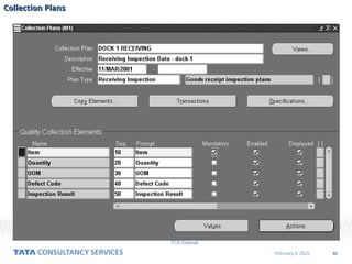 46
February 4, 2025
TCS Internal
Collection Plans
Collection Plans
 